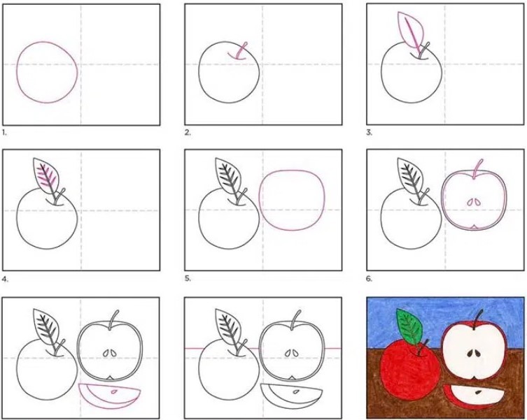 How to draw Apple idea (14)