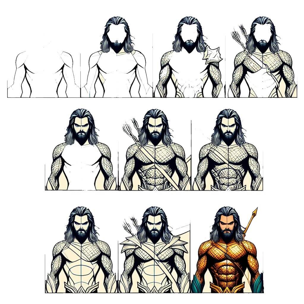 How to draw Aquaman is serious