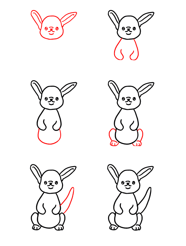 Baby kangaroo Drawing Ideas