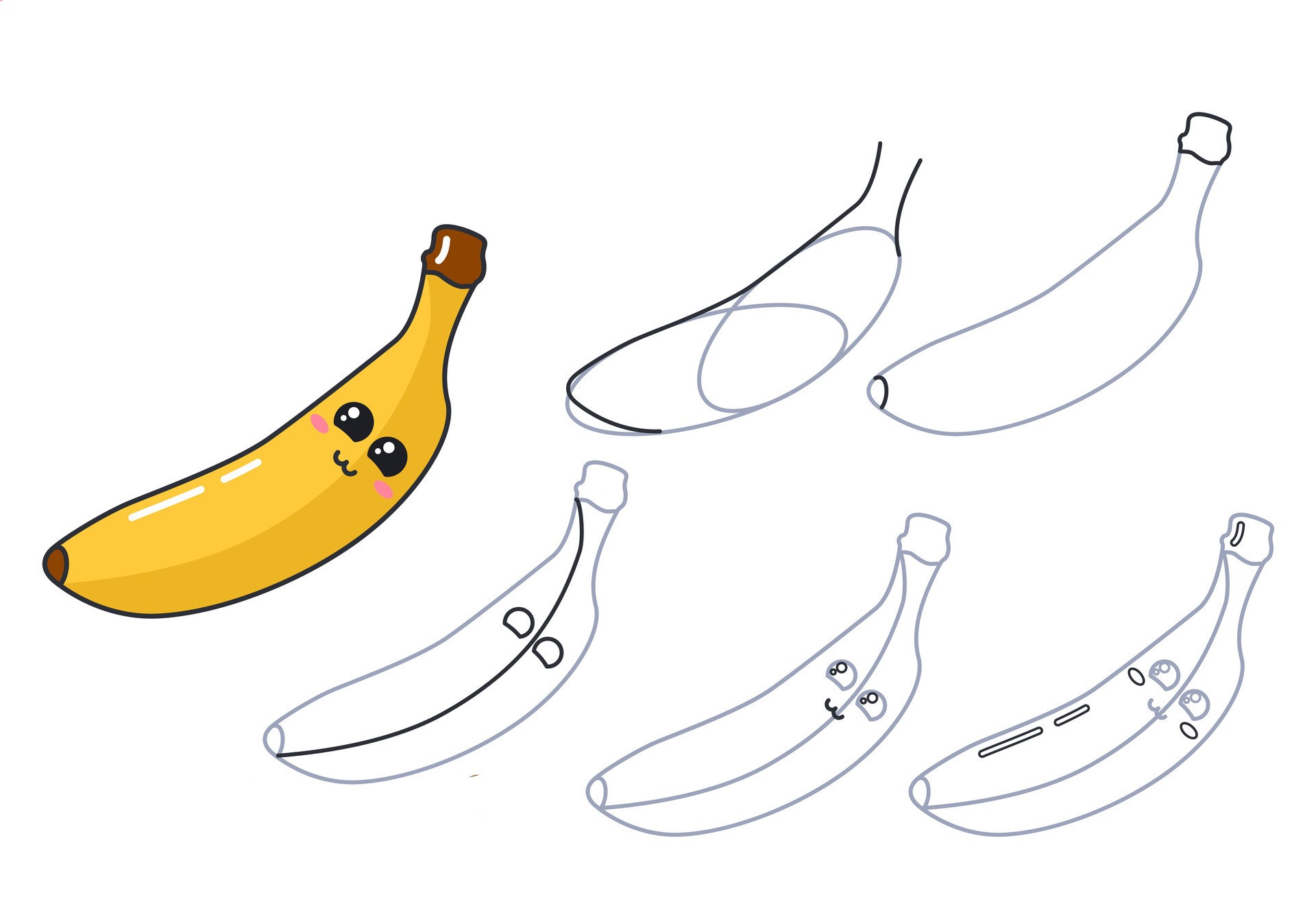 How to draw Banana idea (10)