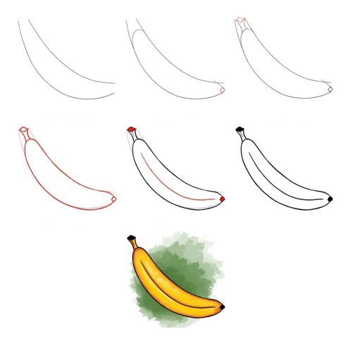 How to draw Banana idea (13)