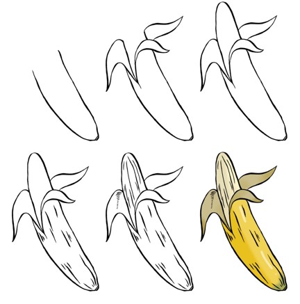 How to draw Banana idea (15)