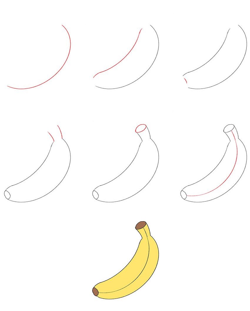 How to draw Banana idea (18)