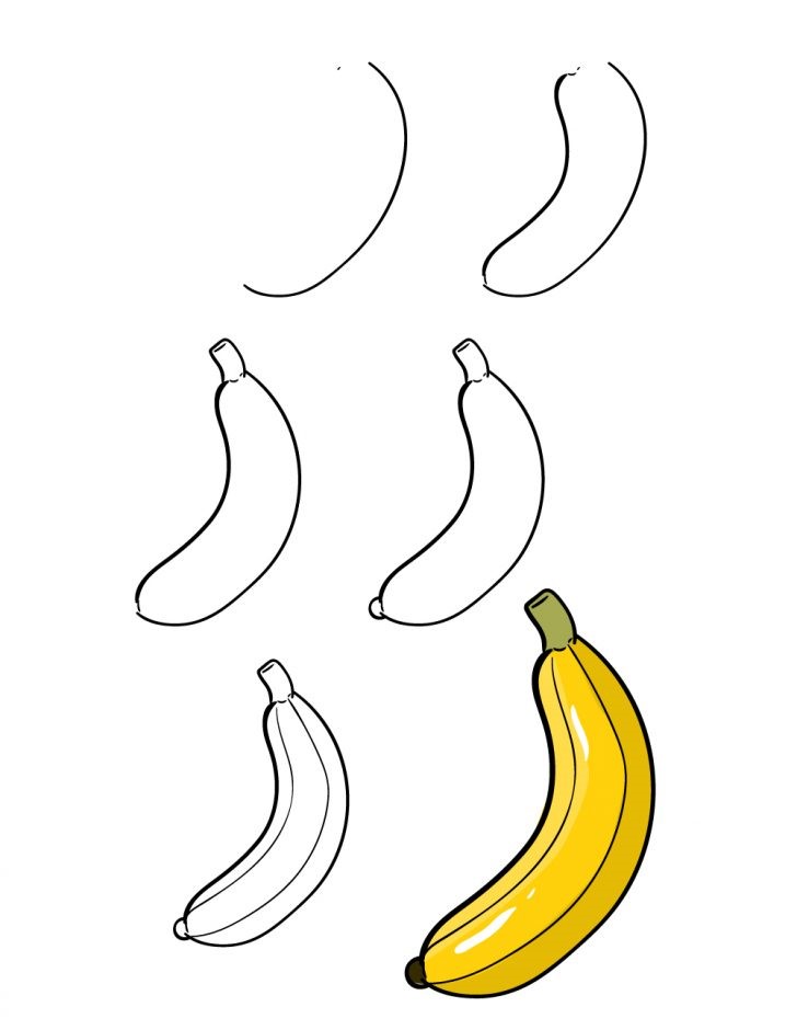 How to draw Banana idea (3)