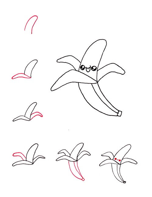 How to draw Banana idea (9)