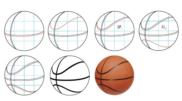 How to draw Basketball idea (10)