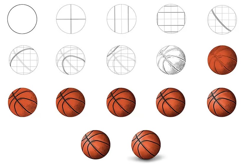 How to draw Basketball idea (11)