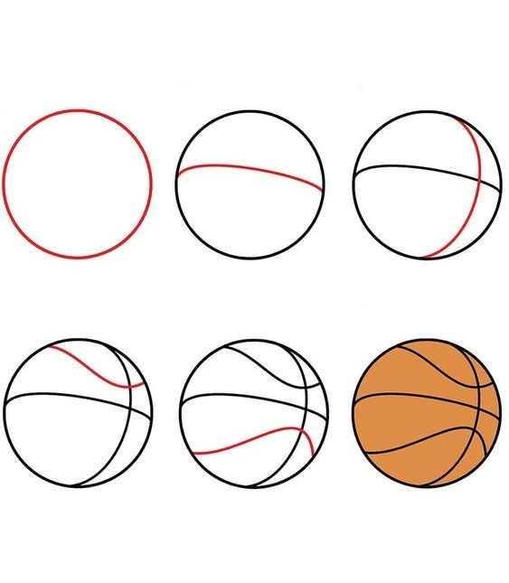 How to draw Basketball idea (2)