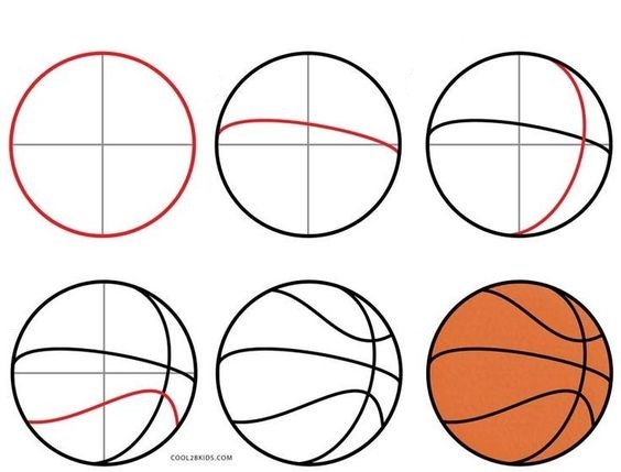 How to draw Basketball idea (4)