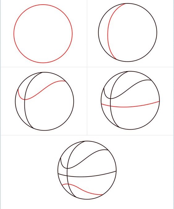 How to draw Basketball idea (6)