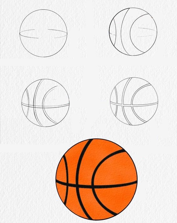 How to draw Basketball idea (8)