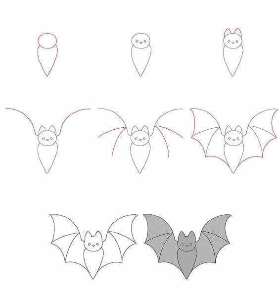 Bat idea (10) Drawing Ideas
