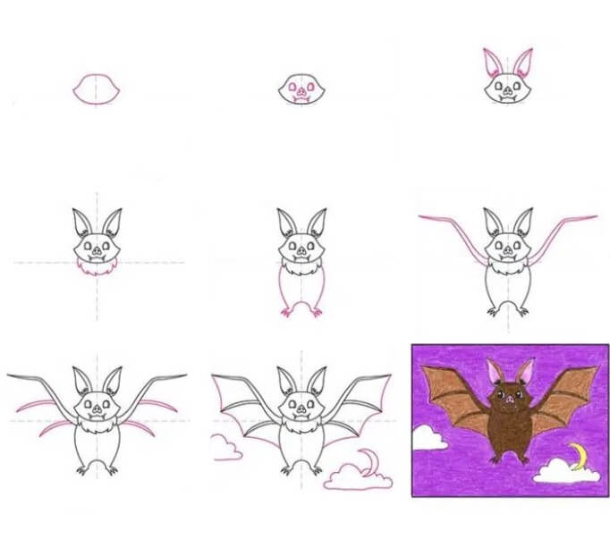 Bat idea (22) Drawing Ideas