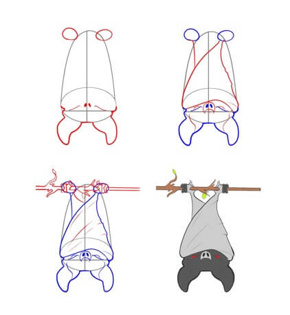Bat idea (24) Drawing Ideas