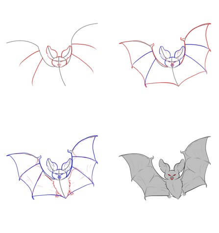 Bat idea (25) Drawing Ideas