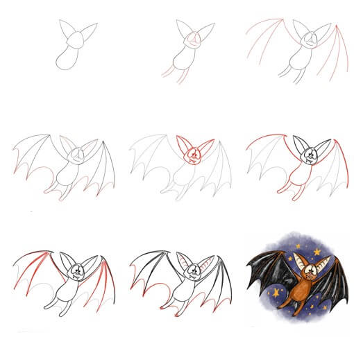 Bat idea (26) Drawing Ideas