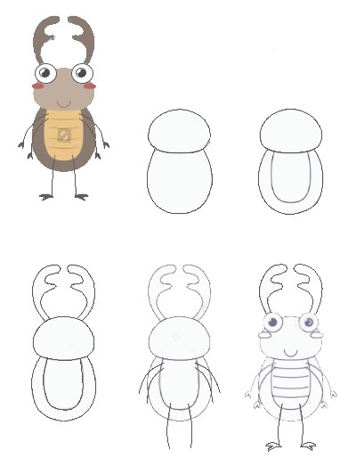 How to draw Beetle idea (13)