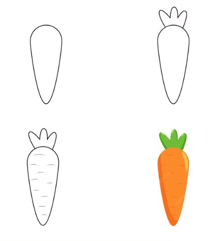 How to draw Carrot idea 10