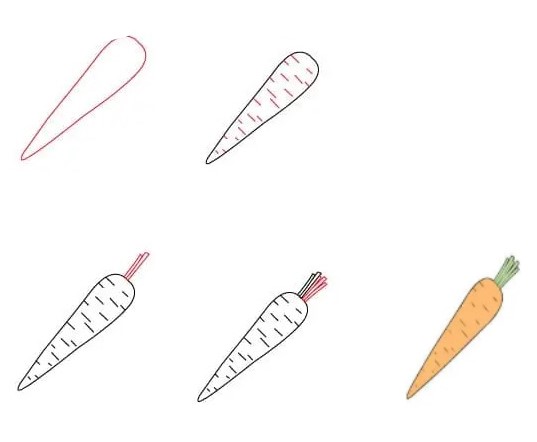 How to draw Carrot idea 11