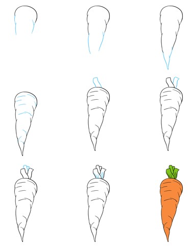 Carrot idea 12 Drawing Ideas