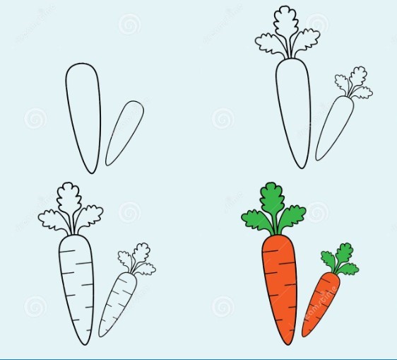 Carrot idea 14 Drawing Ideas