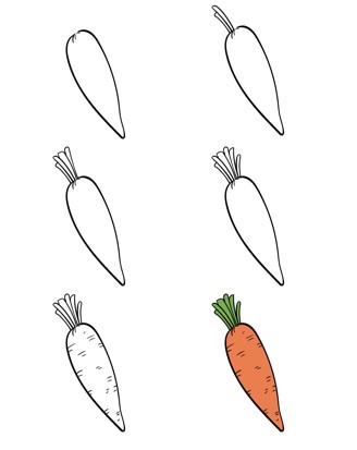 Carrot idea 15 Drawing Ideas