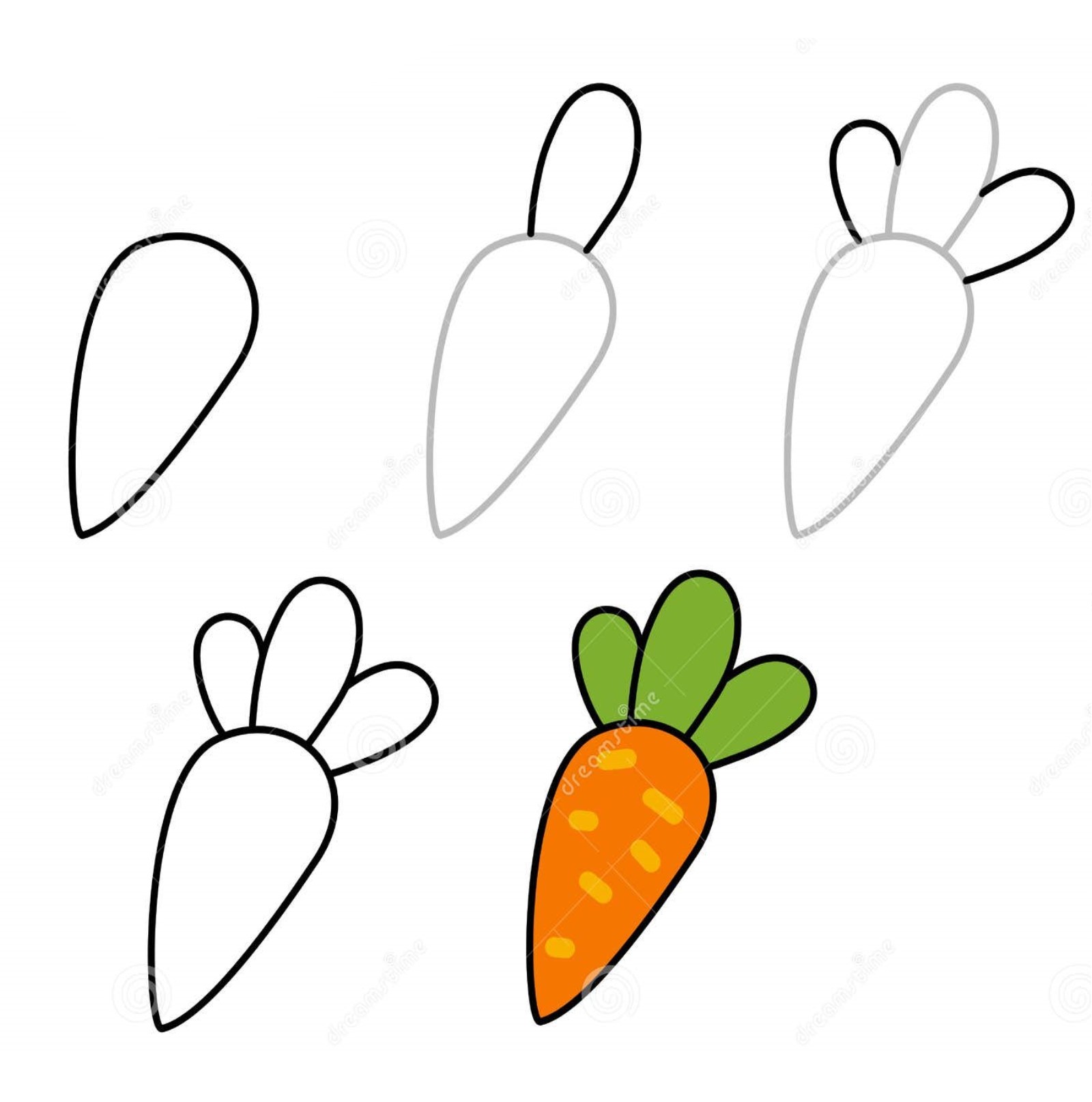 Carrot idea 16 Drawing Ideas