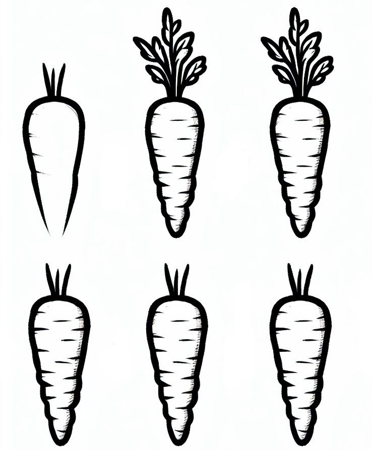 Carrot idea 18 Drawing Ideas