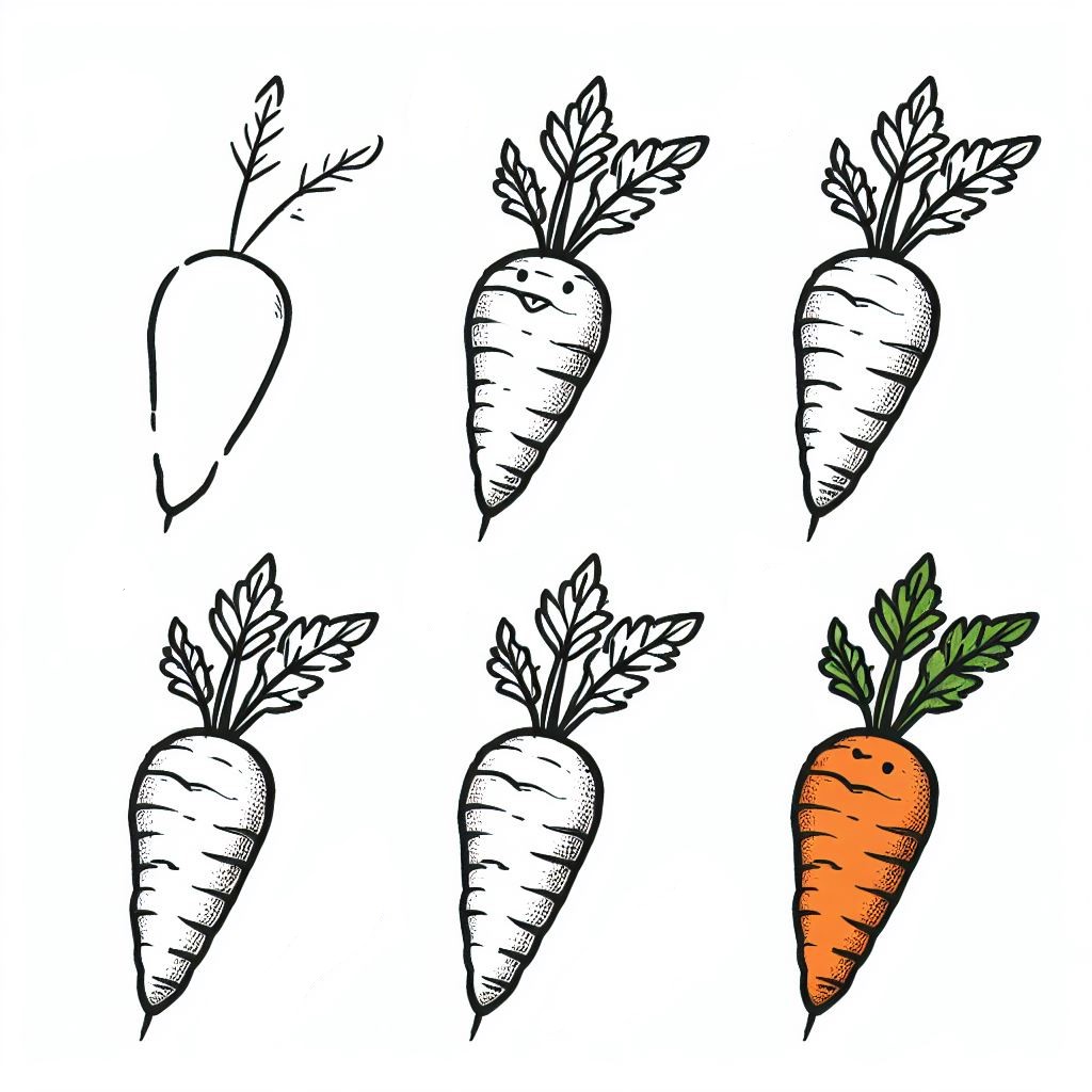 Carrot idea 19 Drawing Ideas