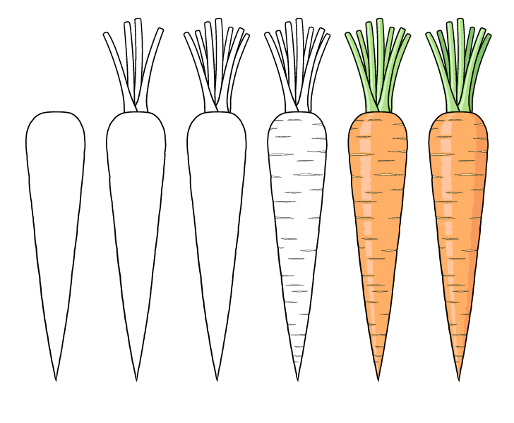 Carrot idea 2 Drawing Ideas