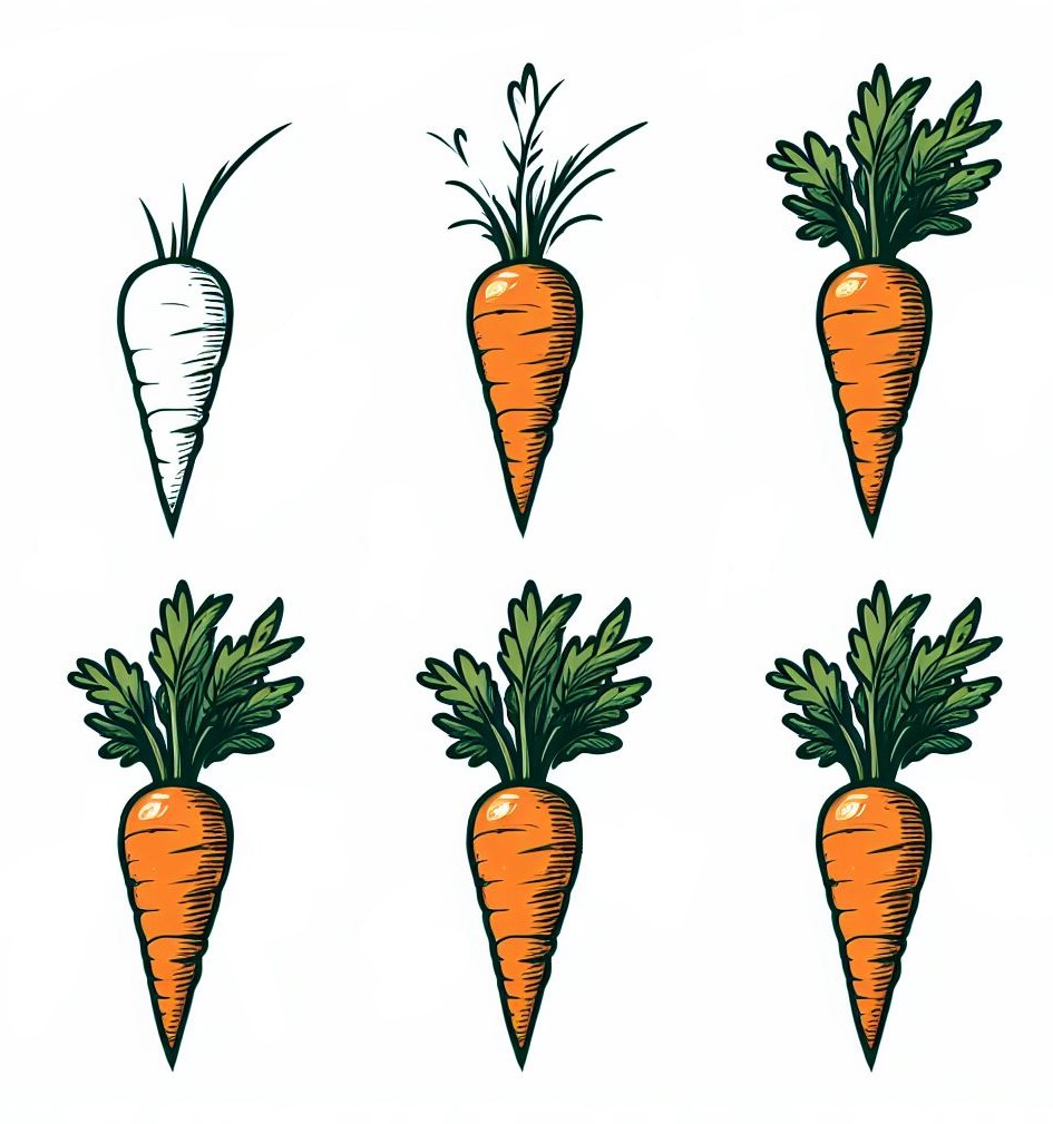 Carrot idea 3 Drawing Ideas