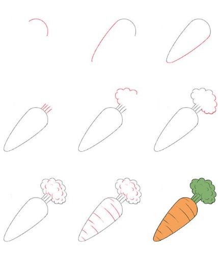 Carrot idea 4 Drawing Ideas