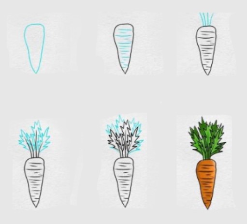 Carrot idea 6 Drawing Ideas