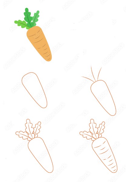 Carrot idea 8 Drawing Ideas