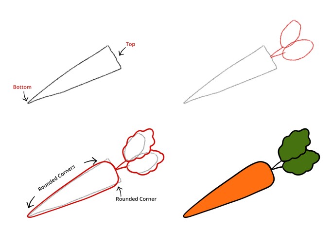 How to draw Carrot idea 9