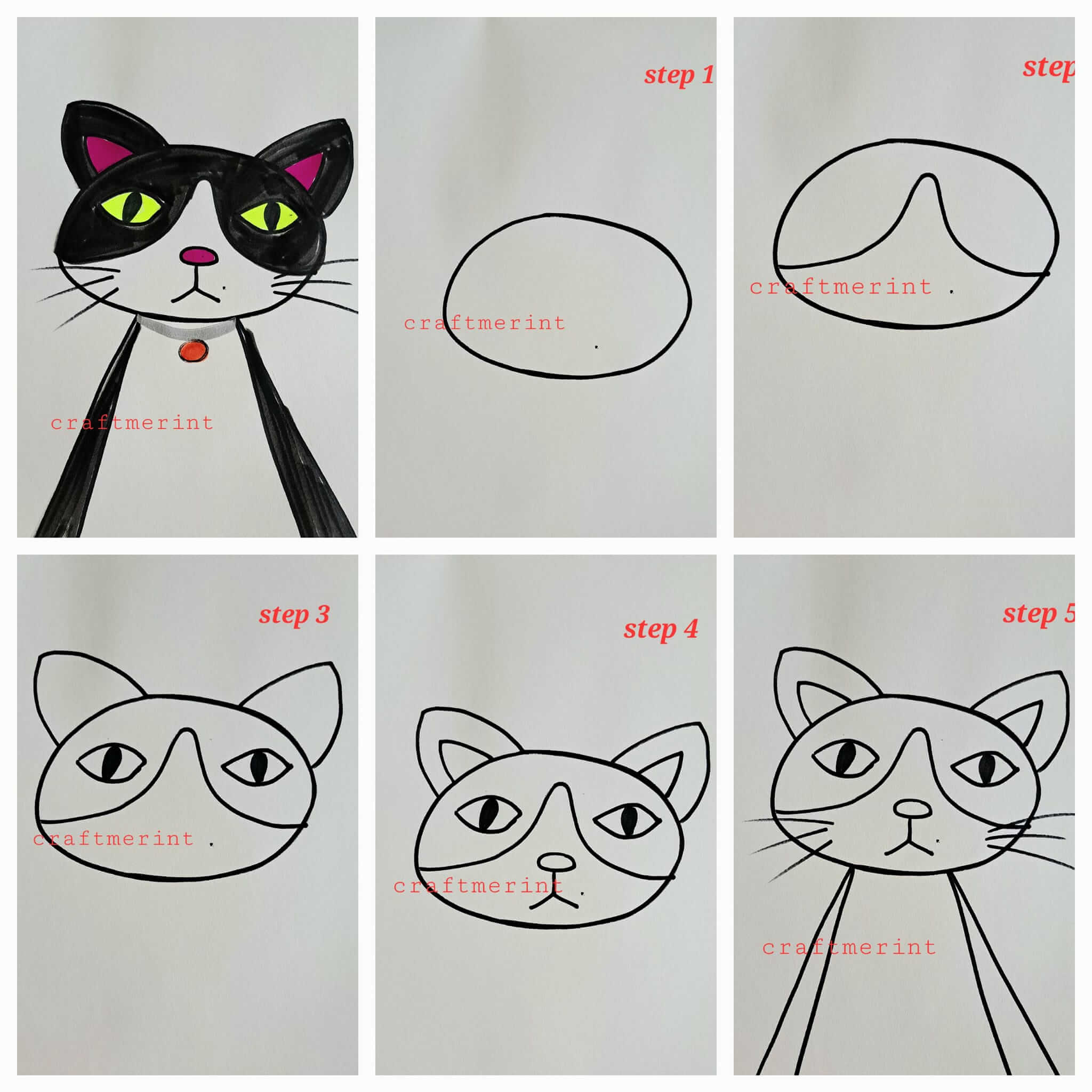 How to draw Cat idea (61)