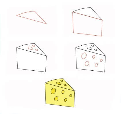 How to draw Cheese idea (11)