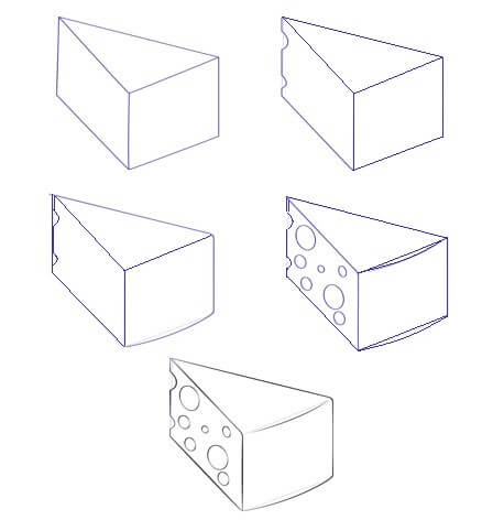 How to draw Cheese idea (13)