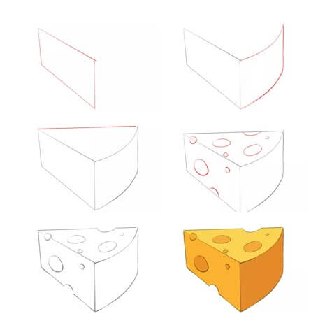 How to draw Cheese idea (8)