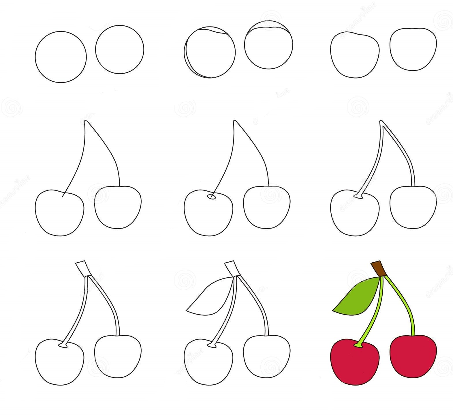 How to draw Cherry idea 11