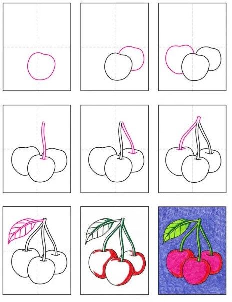 How to draw Cherry idea 3