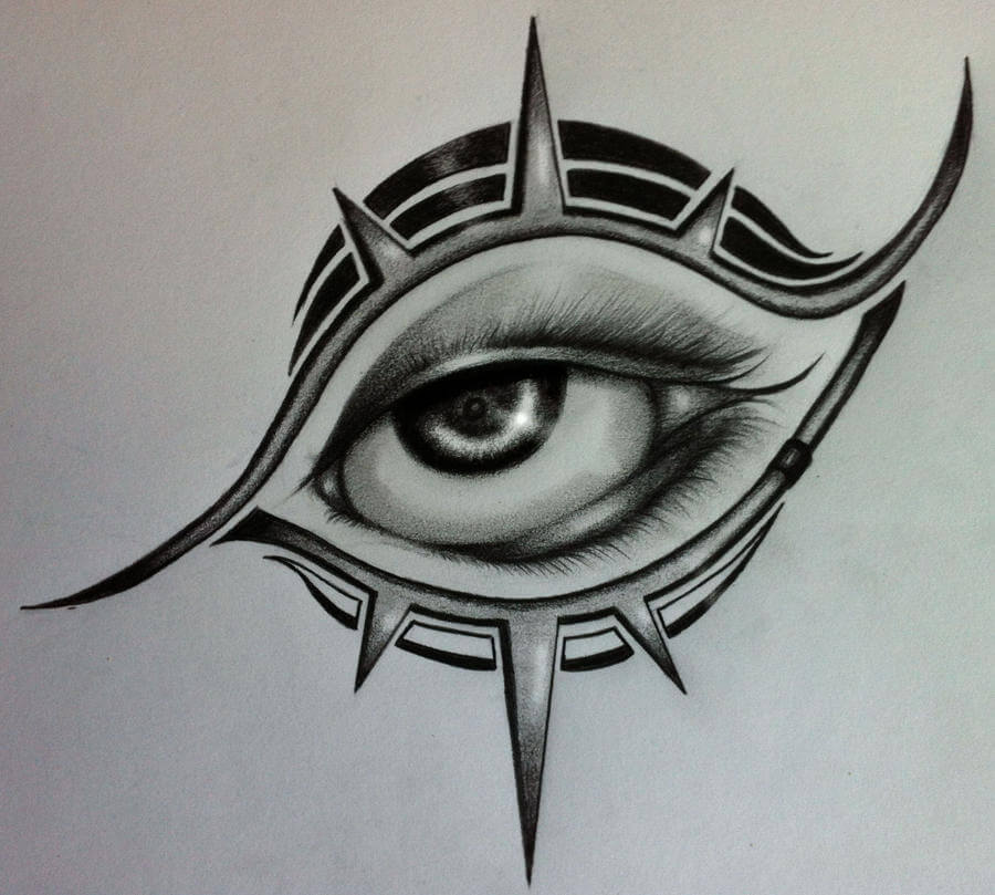 How to draw Chicano eyes (10)