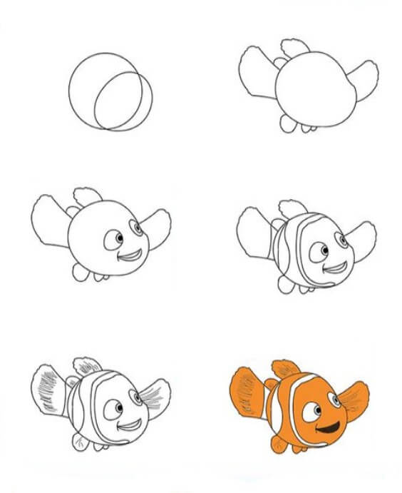 Clownfish 3 Drawing Ideas