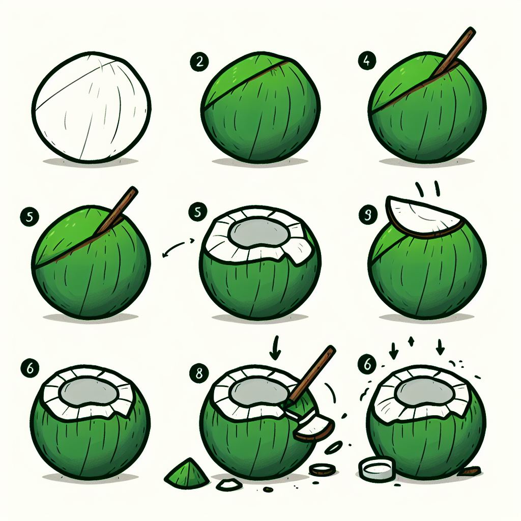 Coconut idea (10) Drawing Ideas