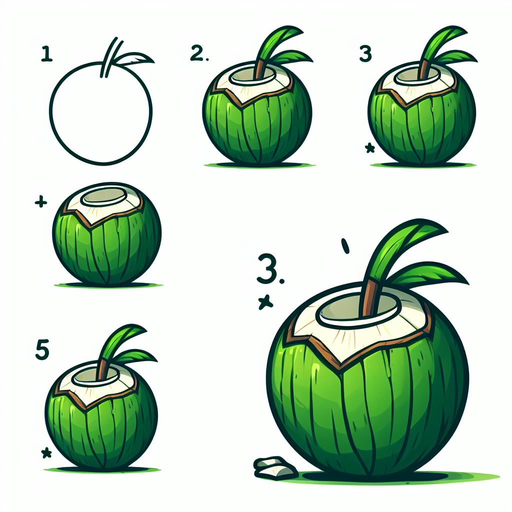 Coconut water 2 Drawing Ideas