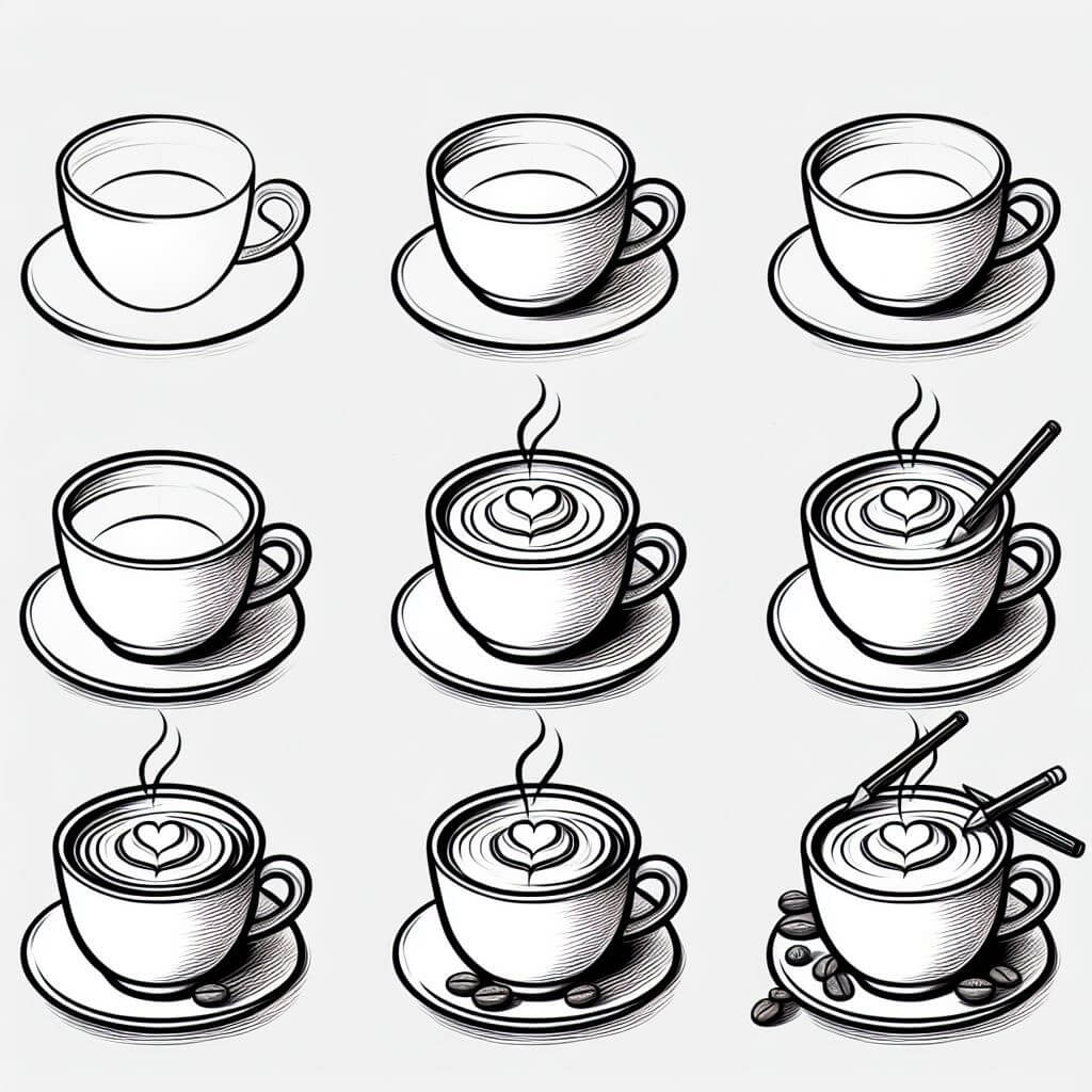 Coffee idea (14) Drawing Ideas