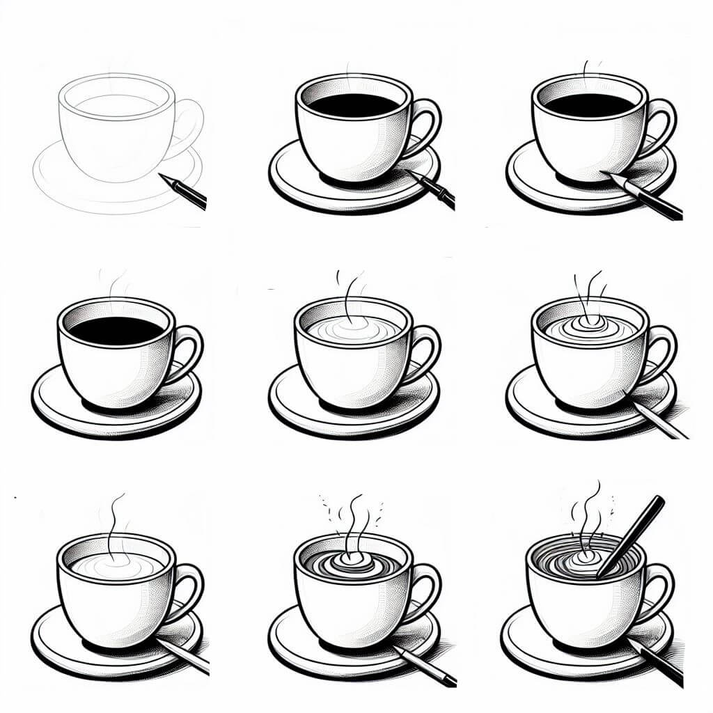 Coffee idea (15) Drawing Ideas