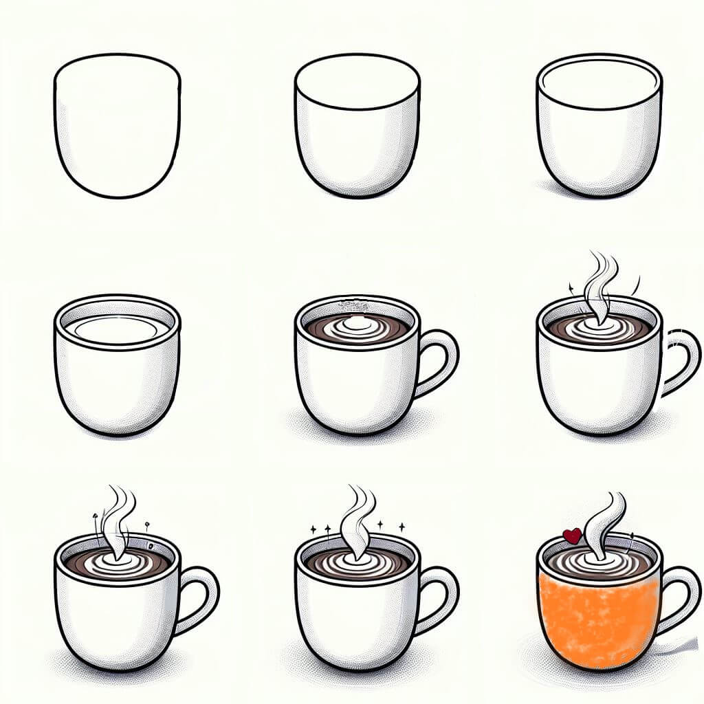 Coffee idea (17) Drawing Ideas