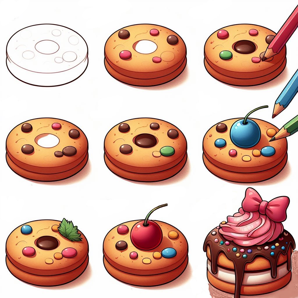 Cookies Drawing Ideas