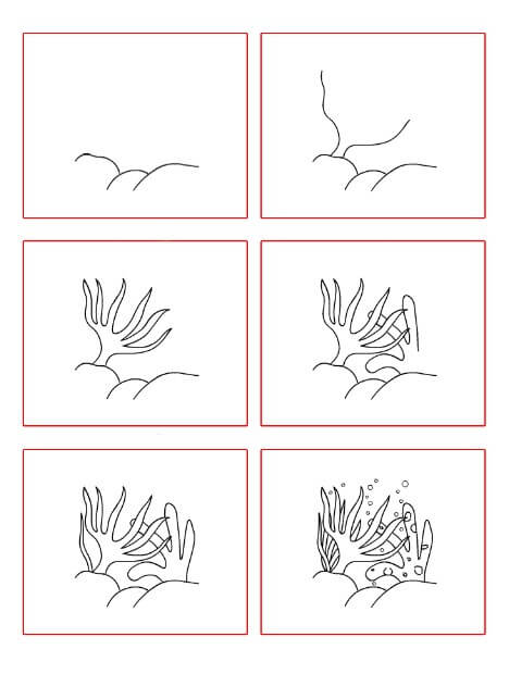 Coral Alcyonacea Drawing Ideas